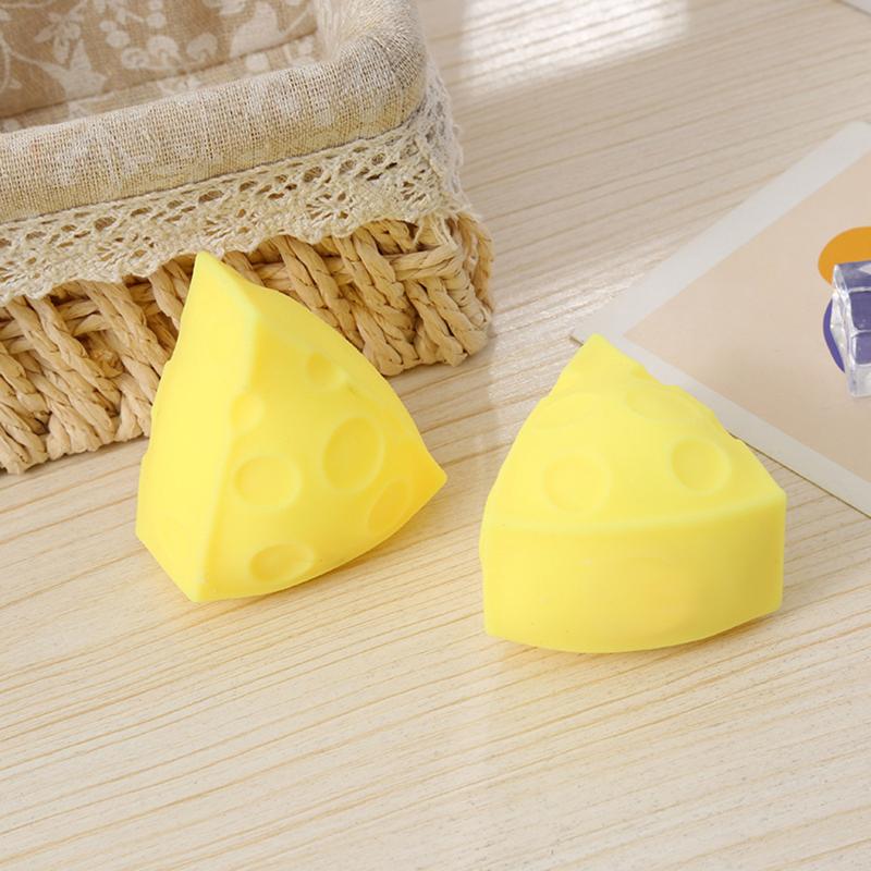 Cheese Squishies Toy Slow Rising Stress Relief Fidget Toy For Adults Anti-Anxiety Gifts Funny Squeeze Slow Rebound Toy