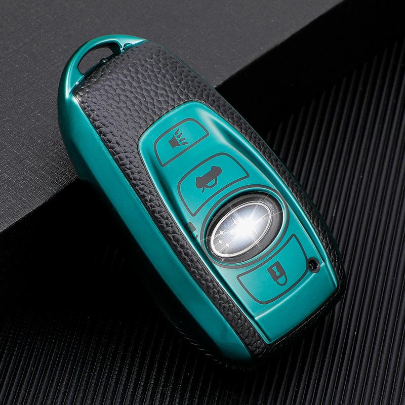 Subaru Forester Outback XV Legacy BRZ Smart Key Case - Premium Autoschlüsselhülle mit Schnalle