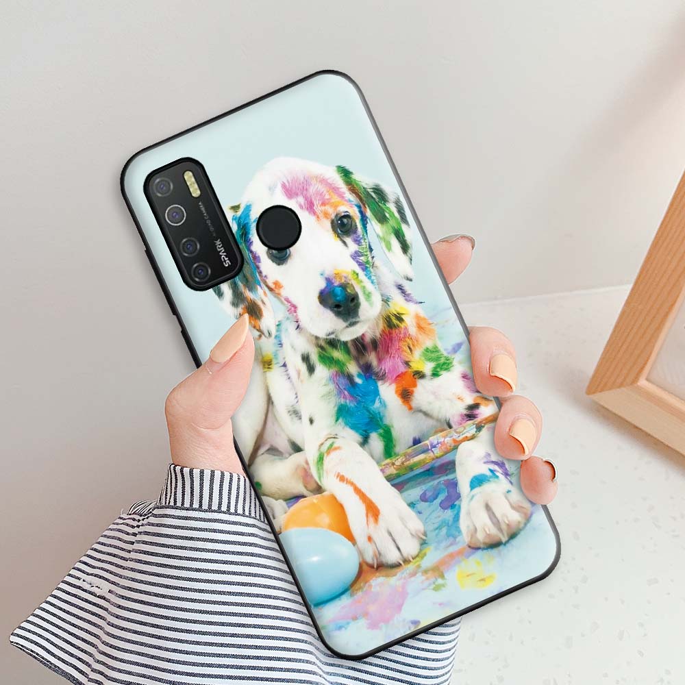 For Tecno Camon 15 Case Capa Case For Camon 15 Air Cute Silicone Soft TPU Phone Case For Tecno Camon15 15 Air Fundas Feather