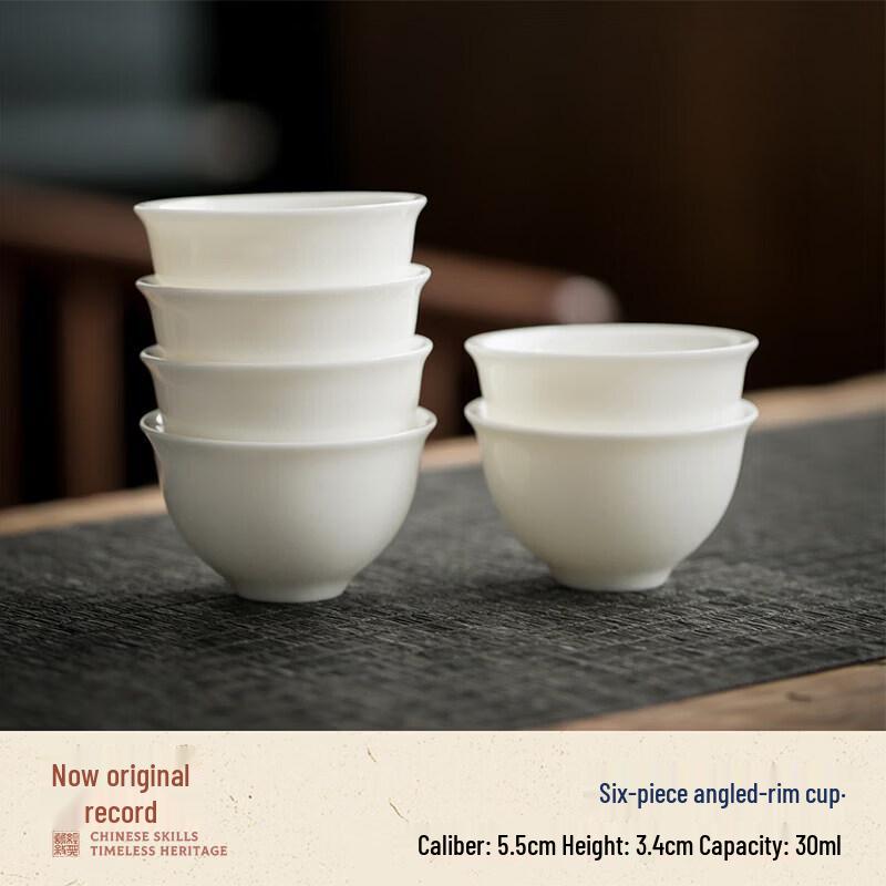Dehua White Porcelain Gaiwan Tea Bowl Set
