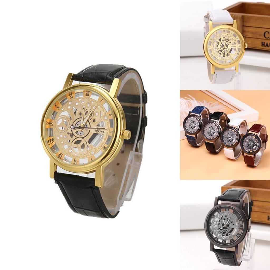 Elegant Men's Stainless Steel Quartz Military Sport Dial Wrist Watch For Timeless Style