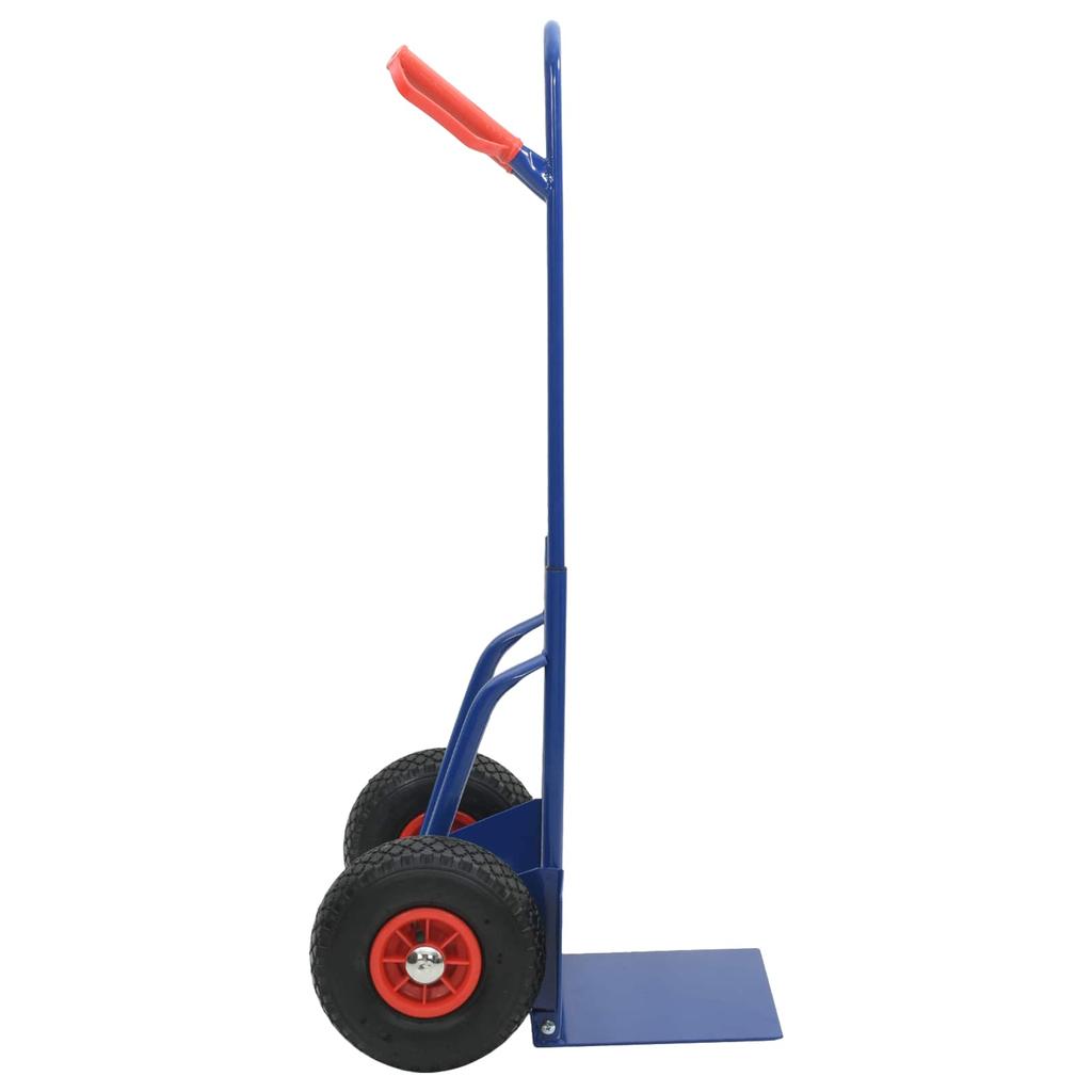 Extendable Hand Truck Blue and Red 49.5 X 53 X 114 Cm Steel