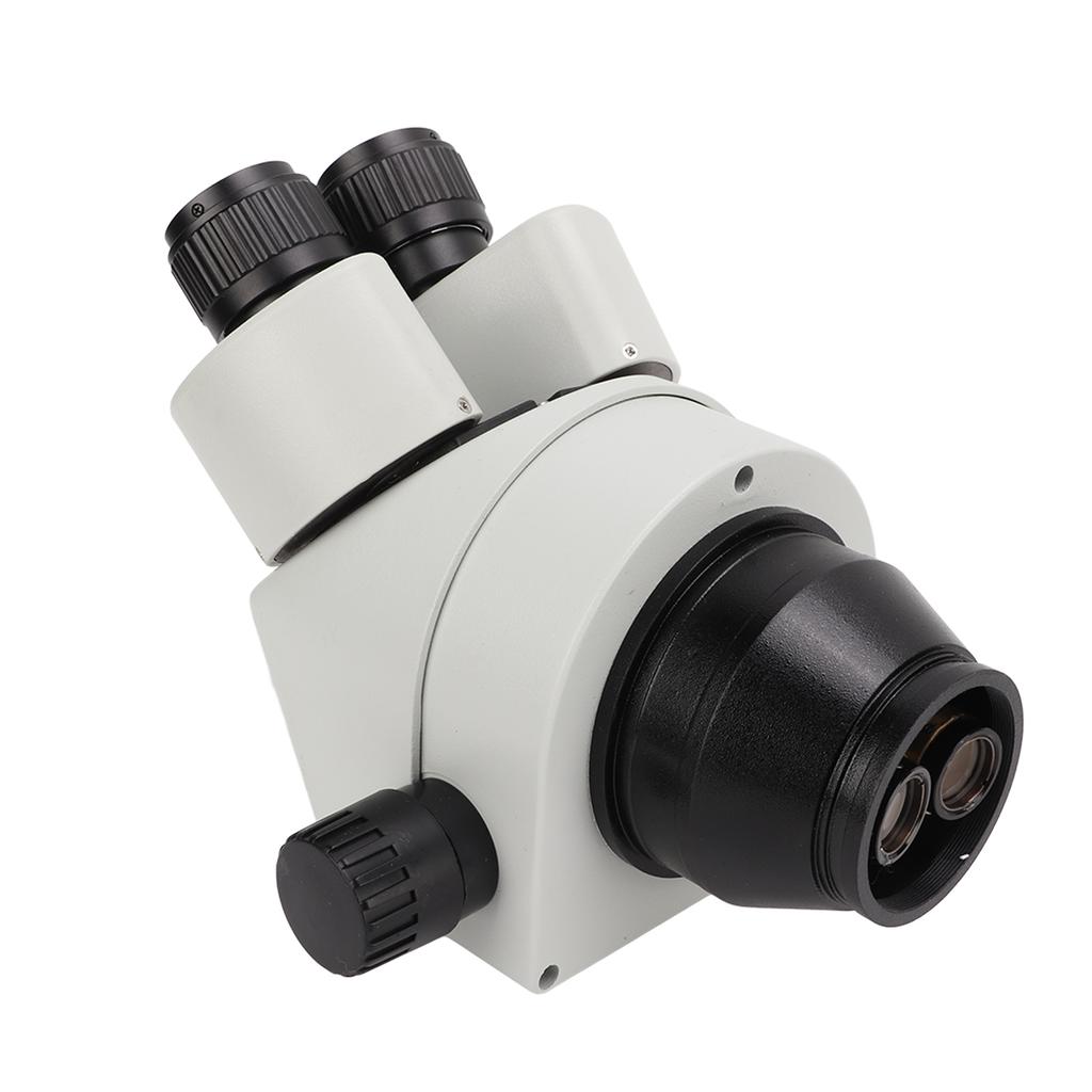 7X45X 3.5X45X Zoom Microscope Head with 0.5X+1X Object Lens High Resolution Trinocular Stereo Microscope Head