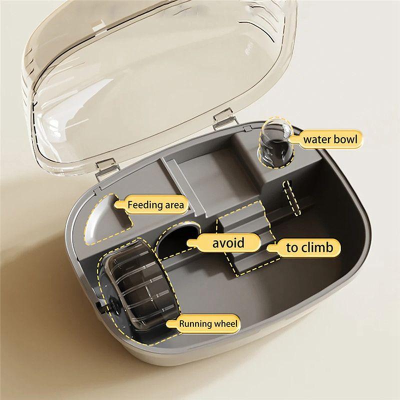 A20F-Hamster Cage Running Roller Skating Transparent Castle Suitable Mice Hamster Guinea Pig Small Animals Accessories