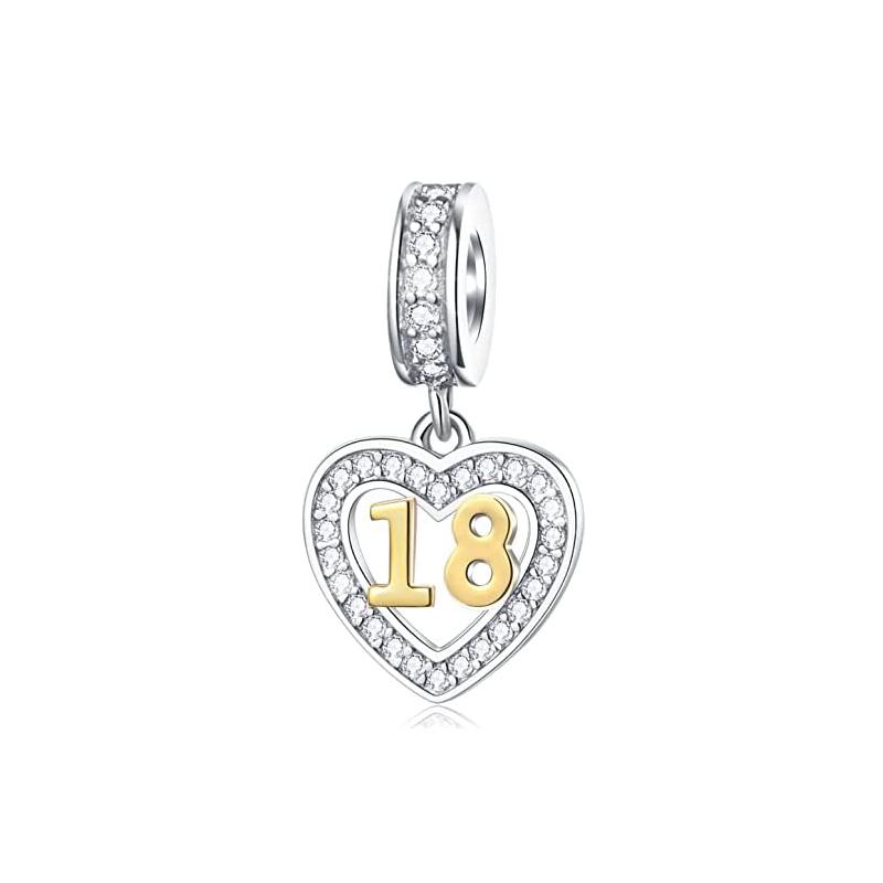 Sell Copper Plating Primitive Figure Series 40 18 Charm Birthday Gift Series Bead Fit Original Bracelet Women Jewelry Gift