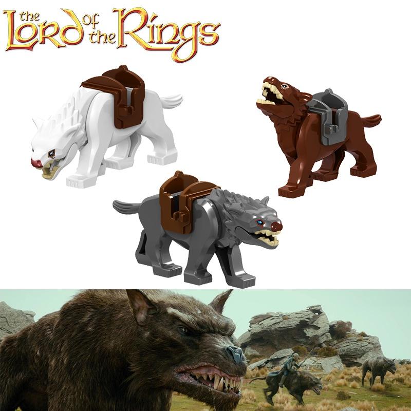 Small Particle Animal Series Building Blocks For Kids Tiger Polar Bear Dog Bear Elephant Deer Wolf Abs Plastic Material