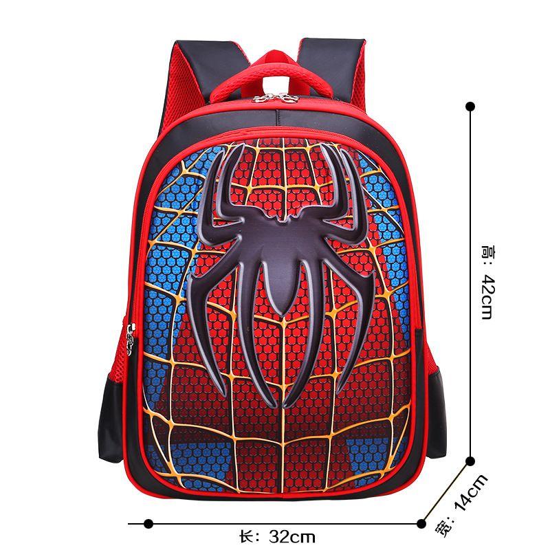 Spiderman 3d Batman Captain America Childrens School Bag Backpack For Kids Boys