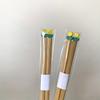 1 pár hůlek Ins Wind Lovely Tulip Praktické bambusové hůlky Hůlky pro pár rodinných banketů