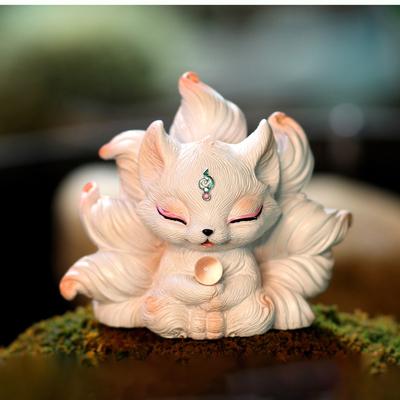 Nine Tailed Desktop Ornaments Car Ornaments Car Decoration Cute Little Doll Car Interior Decoration New Home