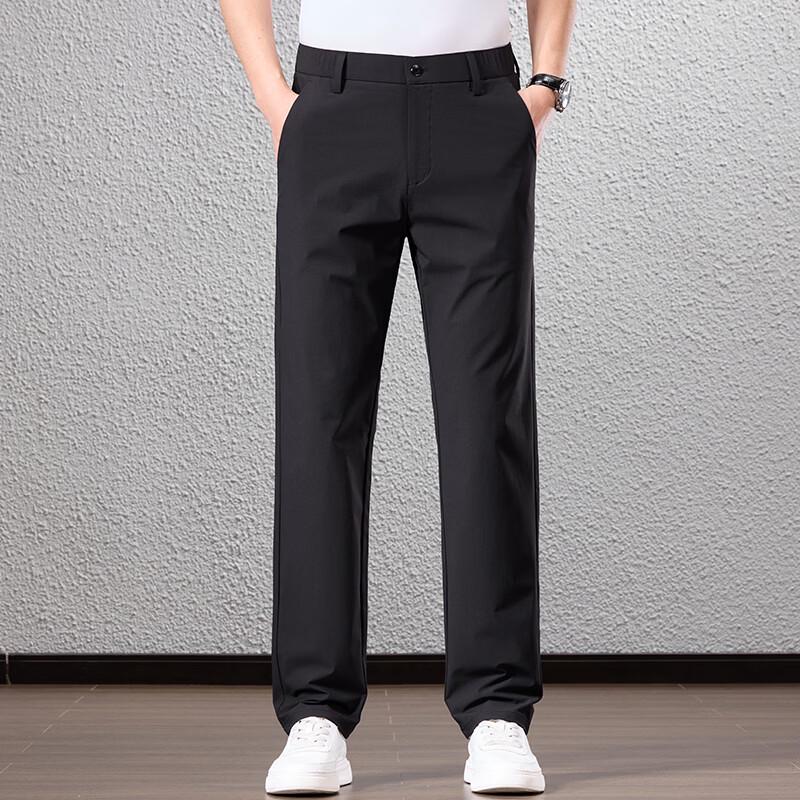 Men's Light Business Casual Straight-Fit Pants