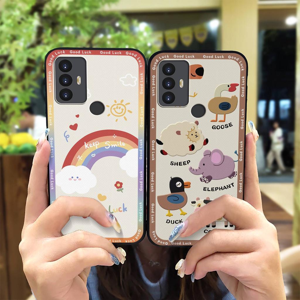 TPU Silicone Phone Case For TCL 30SE/30E/306/305/Sharp Aquos V6/V6 Plus Dirt-resistant Back Cover Fashion Design Cover
