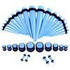 36pcs/lot Acrylic Ear Gauge Taper and Plug Stretching Kits Mixed Color Ear Flesh Tunnel Expansion Body Piercing Jewelry 14G-00G