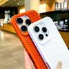 Dissipate Heat PC Case For  iPhone 16 15 14 13 12 11 Pro Max Plus Breathable Hard Back Cover