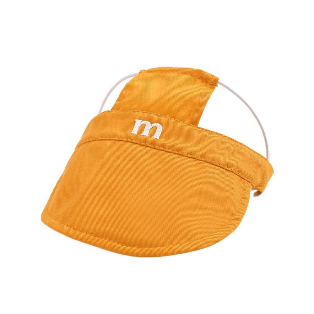 M Letter Embroidery Dog Sunshade Adjustable Cat Sunscreen Hat Pet Accessories Dog Sun Hat  Outdoor