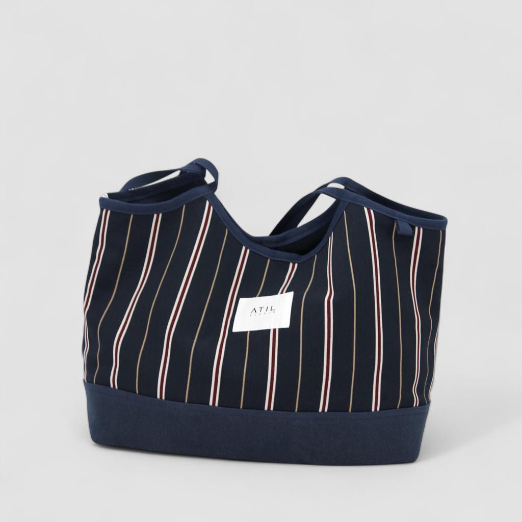 Atil Studio Mare Line Bag Soft Tidal Stripe_[Navy]