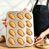 Non-Stick Shell Baking Pan Carbon Steel Cupcake Mold Dessert Mold Pastry Supplies