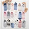 5 Pairs Women's Socks Spring Summer Three-Dimensional Shallow Mouth Cartoon Female Cotton Invisible Japanese Cute Animals Socks