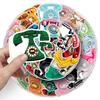 50 Retro Phone Graffiti Stickers Personalized Cartoon Creative DIY Water Cup Suitcase Decoration Stickers