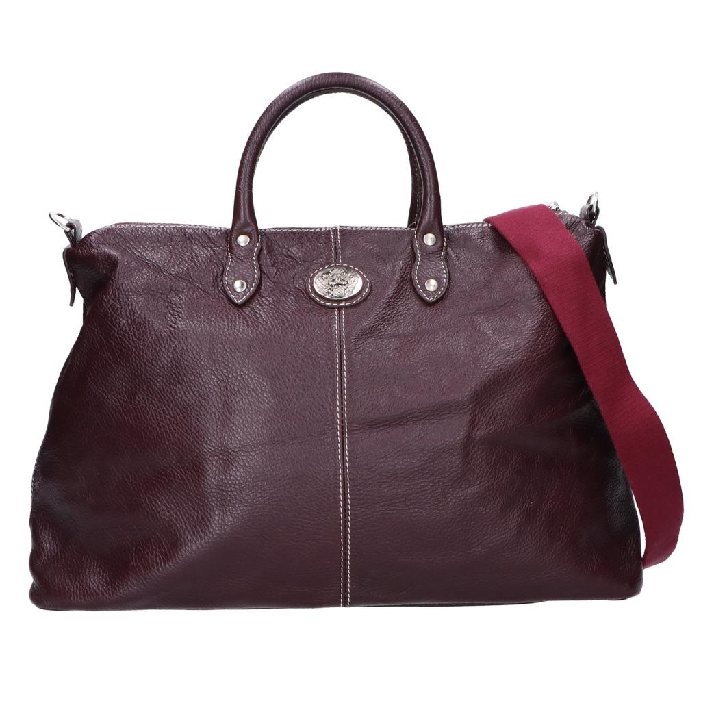 Orobianco Vesa Pelle Leather 2WAY Boston Bag Bordeaux seriesUsed