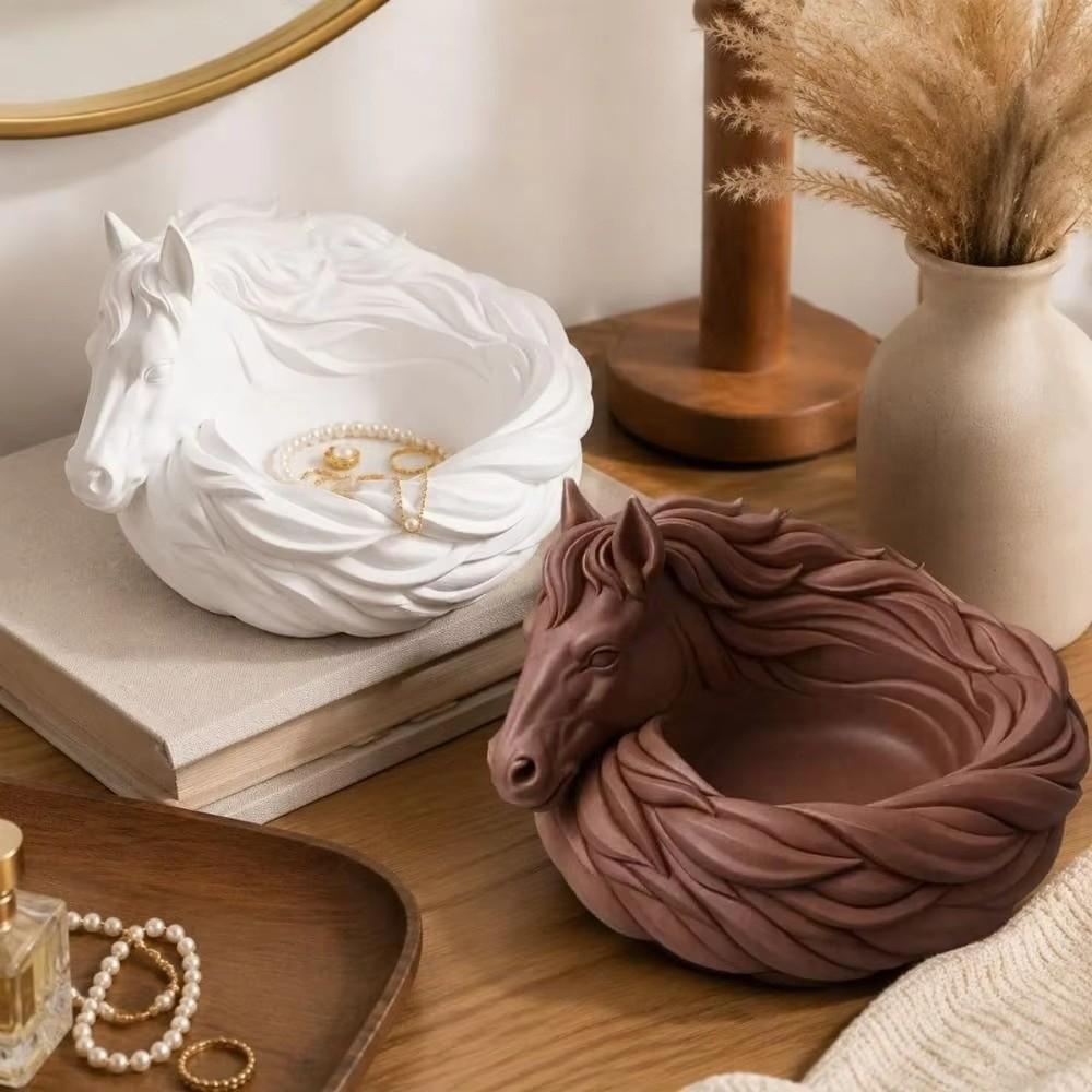 Animal Shaped Horse Storage Bowl 3D Printing Jewelry Storage Tray Tabletop Display