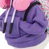 Trendy Miniature Play Set Mini Goose Clothing Accessories for 7 Inch Desktop Goose, Includes Hooded Decorative Apparel Sweatshirt Small Backpack
