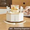 360Degree Rotating Pen Holder Desk Accessories Large Capacity Pencil Storage Box Desktop Organizer School Office Stationery