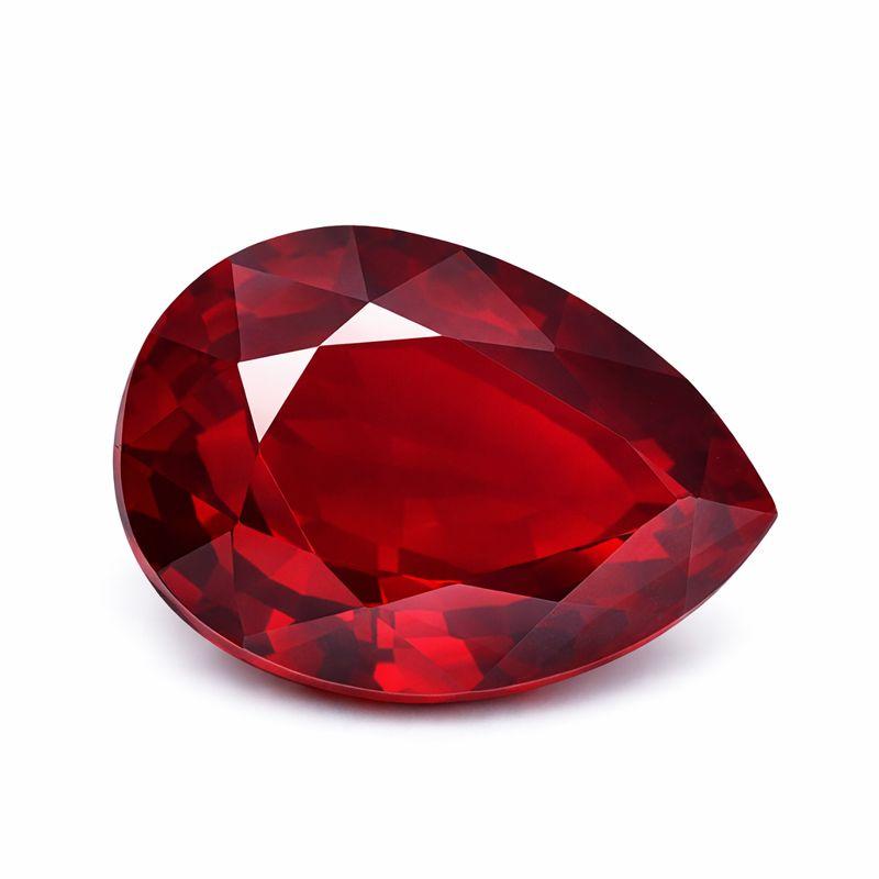 BEATIFUL Natural Red Ruby 12x9mm Pear Shape Loose Gemstone For Her