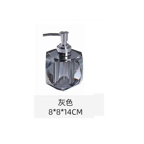 Creative Crystal Glass Lotion Bottle Champagne Gold Diamond Soap Dispenser Portable Liquid Soap Refill Bottle Bathroom Accessory