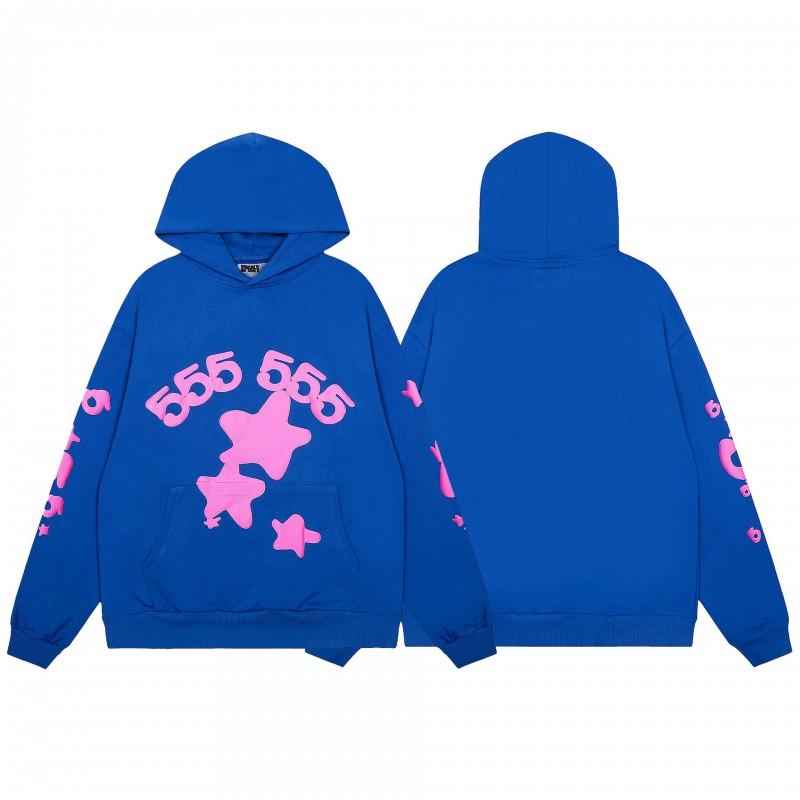 Mens Spider Web Graphic Hoodie High Street Loose Fit Long Sleeve Pullover Teens