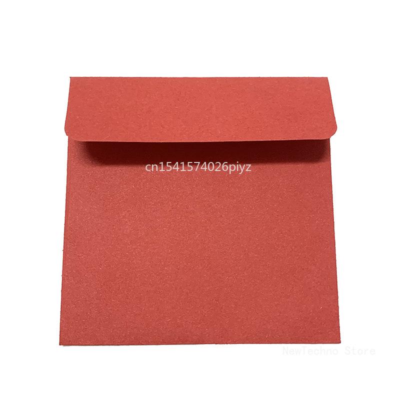 10Pcs Candy Color Kraft Square Mini Blank Envelopes for Membership Card Small Greeting Card Storage Paper Envelopes 10*10cm