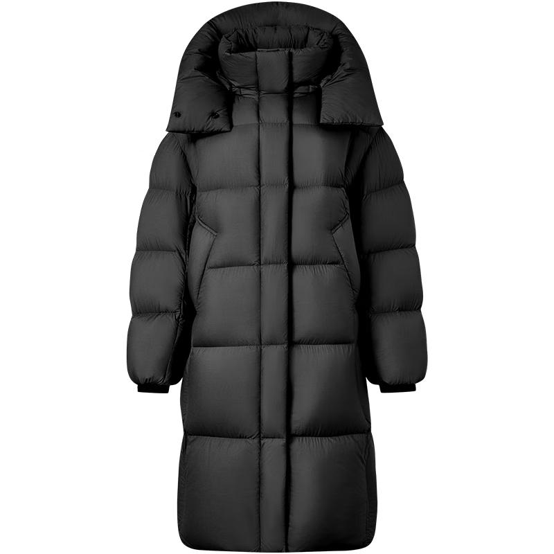 Tanboer Women's Long Hooded Puffer Down Jacket