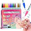 Waterproof Nail Art Pen, Quick Dry Nail Art Pens, 12/24 Color Nails Arts Pen Set, DIY Nails Arts Marker Drawing Painting Liner Pens