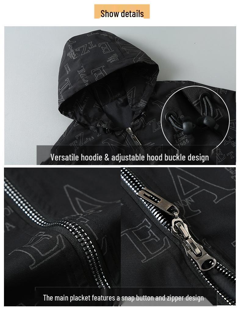 Autumn 2021 Trendy Plus Size Men's Jacket - Versatile Fashion, Fits Up to 300 Jin