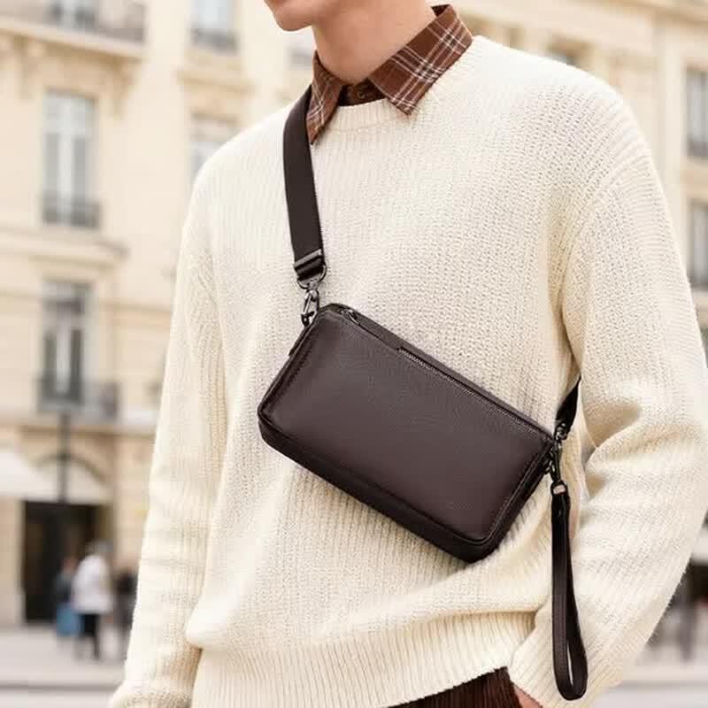 Navigare Herren Crossbody Tasche aus italienischem Leder