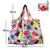 Borsa della spesa pieghevole Borsa della spesa da viaggio riutilizzabile Borsa ecologica con una spalla per viaggio Borsa tote con stampa di cactus dei cartoni animati