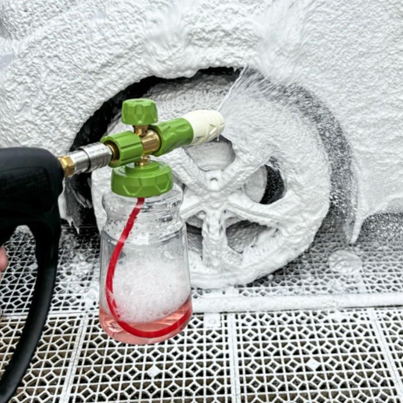 High Pressure Car Wash Tool Foams Tool Powerful Cleaning Adjustable Nozzles Strong ABS for Auto Vehicle Detailing