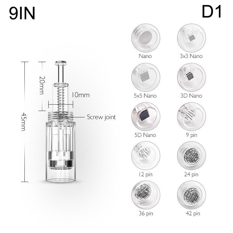 Nano 9 12 24 36 42 Pin Dr Pen N2 M5 M7 E30 Derma Pen Needle Cartridges Microneedling Machine Bayonet Replace Stamp
