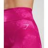 Gymshark Gs Power Original Tight Shorts Magenta Pink Print B4a6u Kbh3