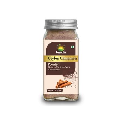 Dawn Lee Ceylon Cinnamon Powder 50g - Srilankan Certified Cinnamon Powder | Dalchini Powder | Non Cassia | Sourced from Sri Lanka | 100% Pu