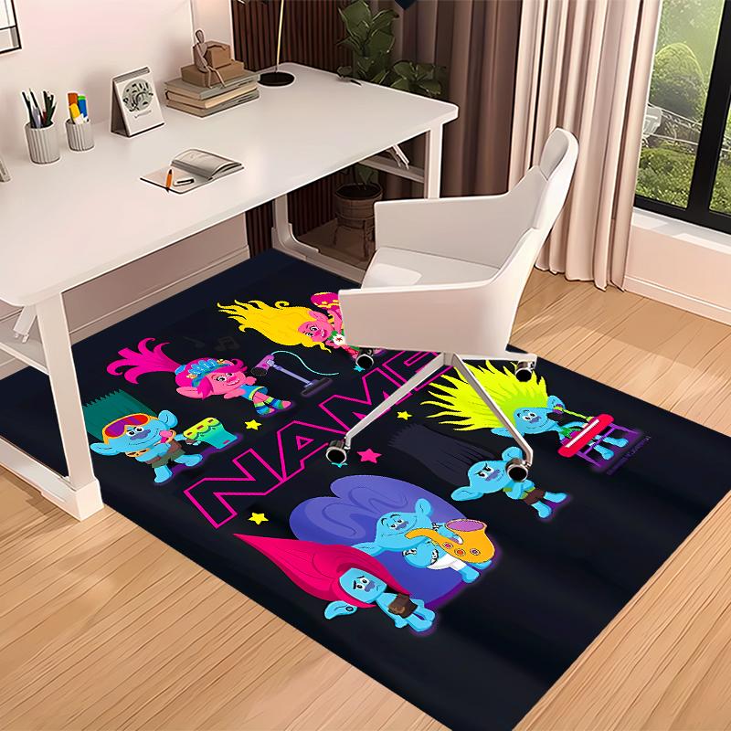 Custom personalization Trolls Print Area Rug - Soft, Washable Non-Slip Indoor Mat,Living Room,Home&Office Decorative Rug