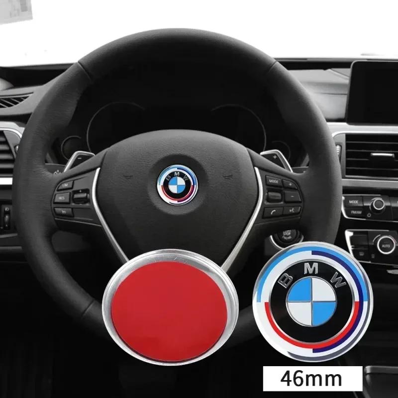 2025 Heiß 45mm Für BMW Auto Lenkrad Abzeichen Aufkleber Dekoration Zubehör Für BMW E46 E85 E60 F10 E39 F30 E36 F20 E87 E90 E7