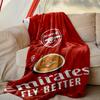 1pc Comfortable Home Print Throw Blanket, Football Club Blanket For Bed and Sofa Use, Special Present For Family