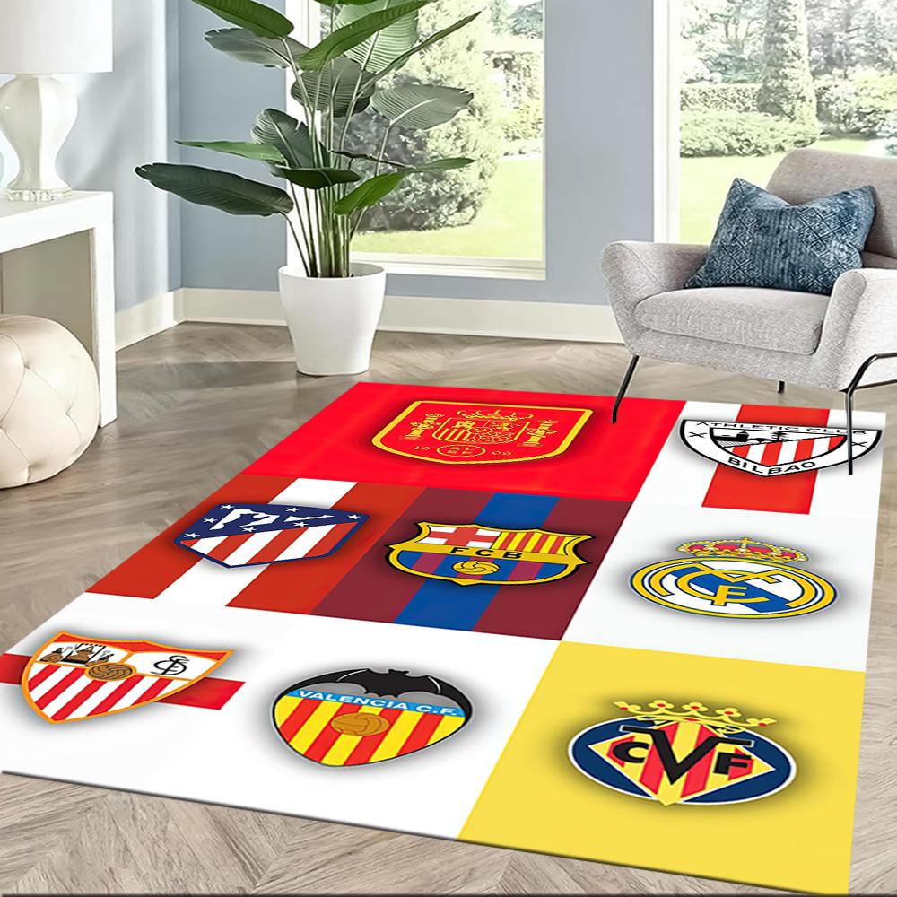 Atletico Madrid Floor Mat Suitable For Study Room Dining Room Game Room Playrooms Antislip Rug Office Home Decor Birthdaychristmas Gift