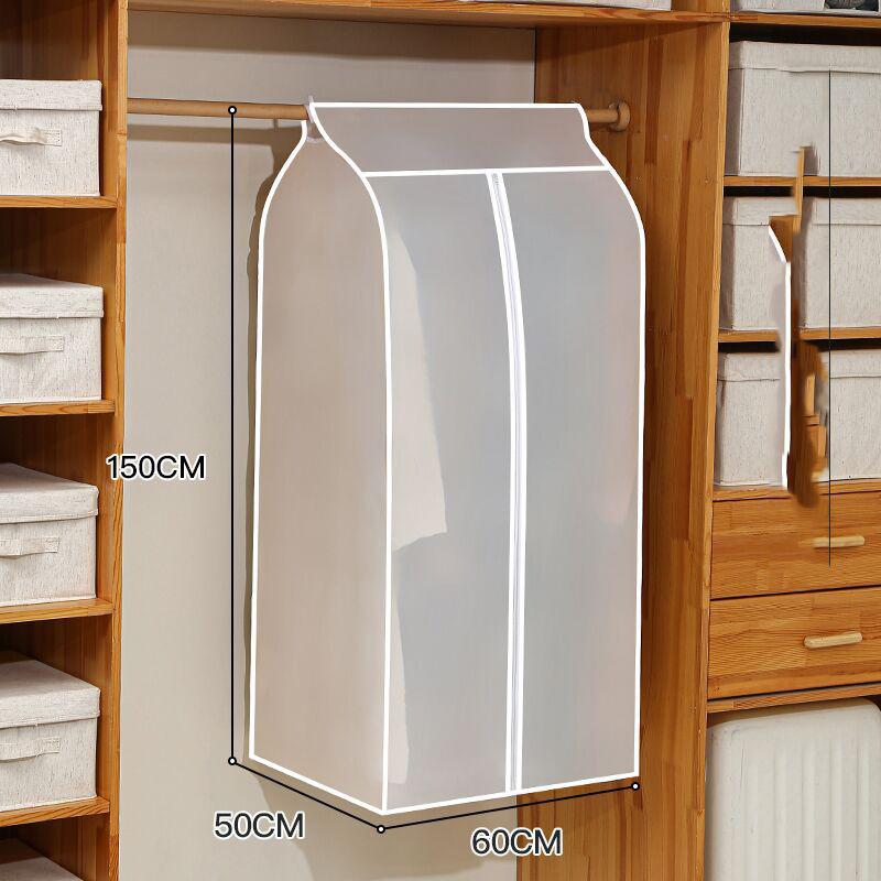 Dust Cover Dress Suit Coat Transparent Storage Bag Case Organizer Wardrobe Dress Clothing Hanging Dust Proof Bag