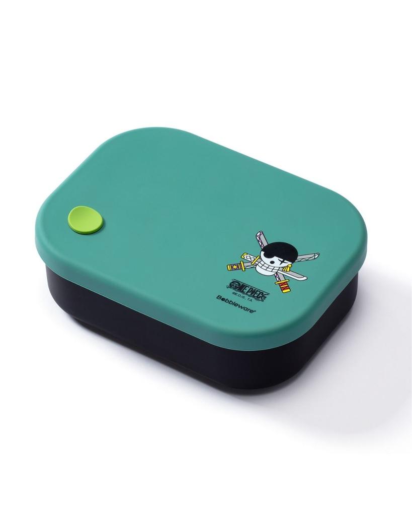 1pc Officially Licensed ONE PIECE Luffy & Zoro Silicone Lunch Box | Food-Grade, 4-Compartment, Leak-Proof