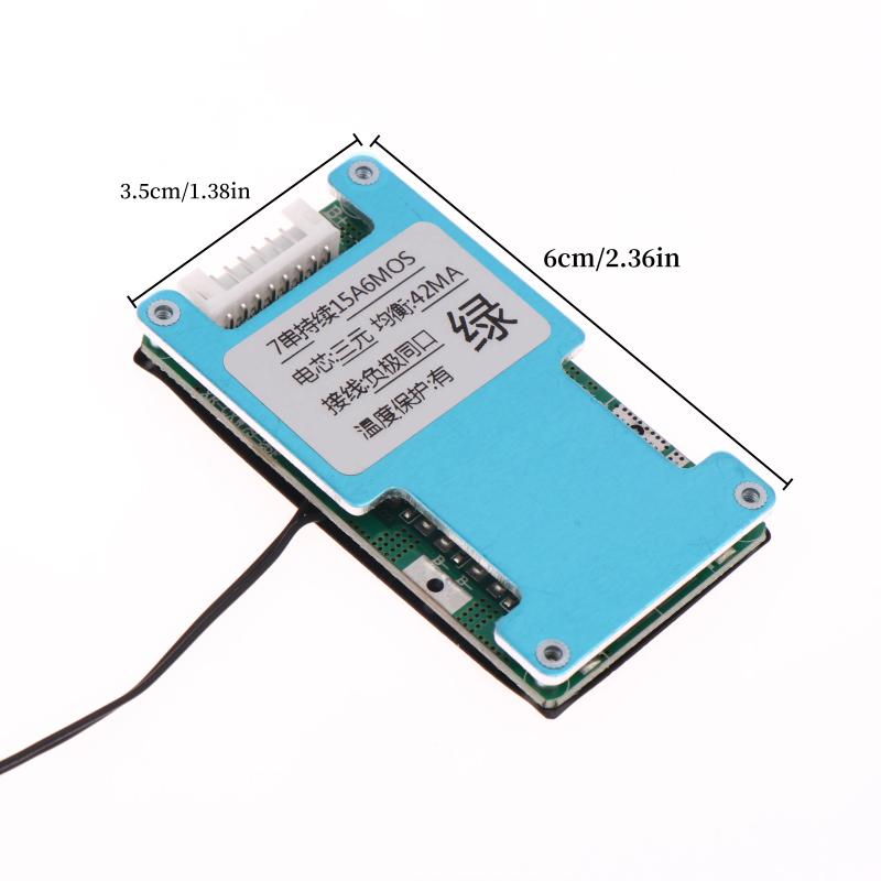 Bms 7S 24V 15A 20A 25A Li-Ion Litium 18650 Batteriladebeskyttelseskort Med Temperaturbalansert For Ebike/Escooter