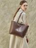 Genuine Leather Large Capacity Tote - Luxury Casual Shoulder Bag for Women & Mothers