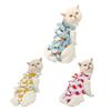 Cat Neutering Suit Fruit Print Recovery Clothing Anti-Lick Jumpsuit After Surgery Adjustable Strap Soft Breathable Postoperative Care Clothes