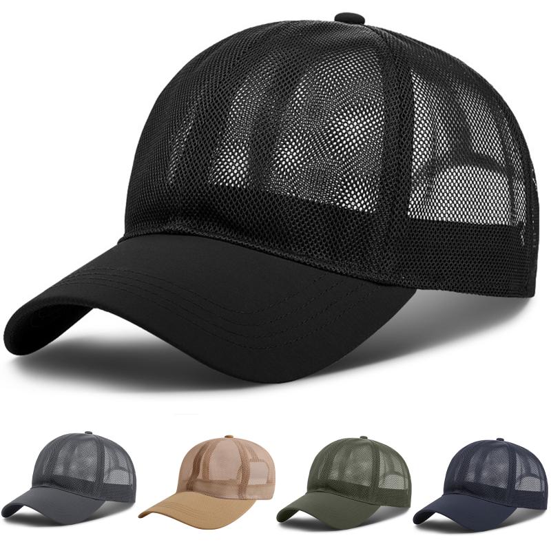 Summer Hollow Out Baseball Cap Men Women Breathable Quick Dry UV Protection Sunscreen Outdoor Hat