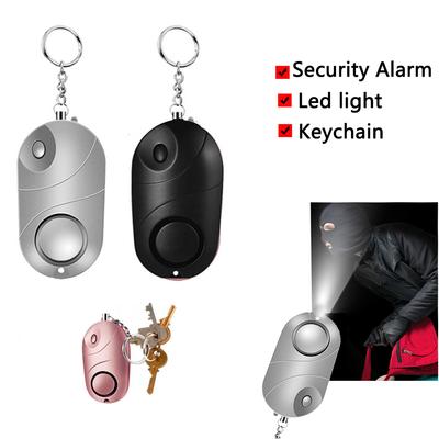 130dB Alarm Schlüsselanhänger mit LED Taschenlampe Notfall Alarm Persönliche Selbstverteidigung